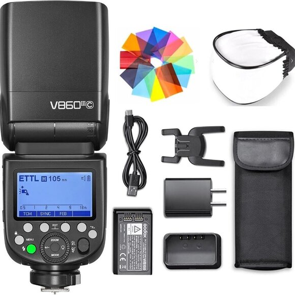 Brand New Godox V860III-C Flash for Canon Camera Flash Speedlite -Lowest Price - Picture 1 of 9